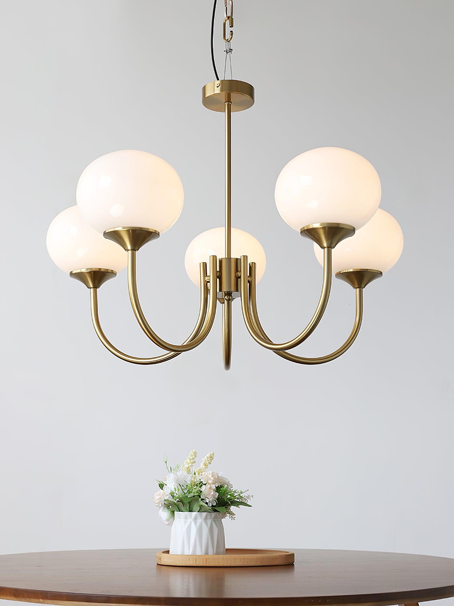 Marshmallow Glass Chandelier
