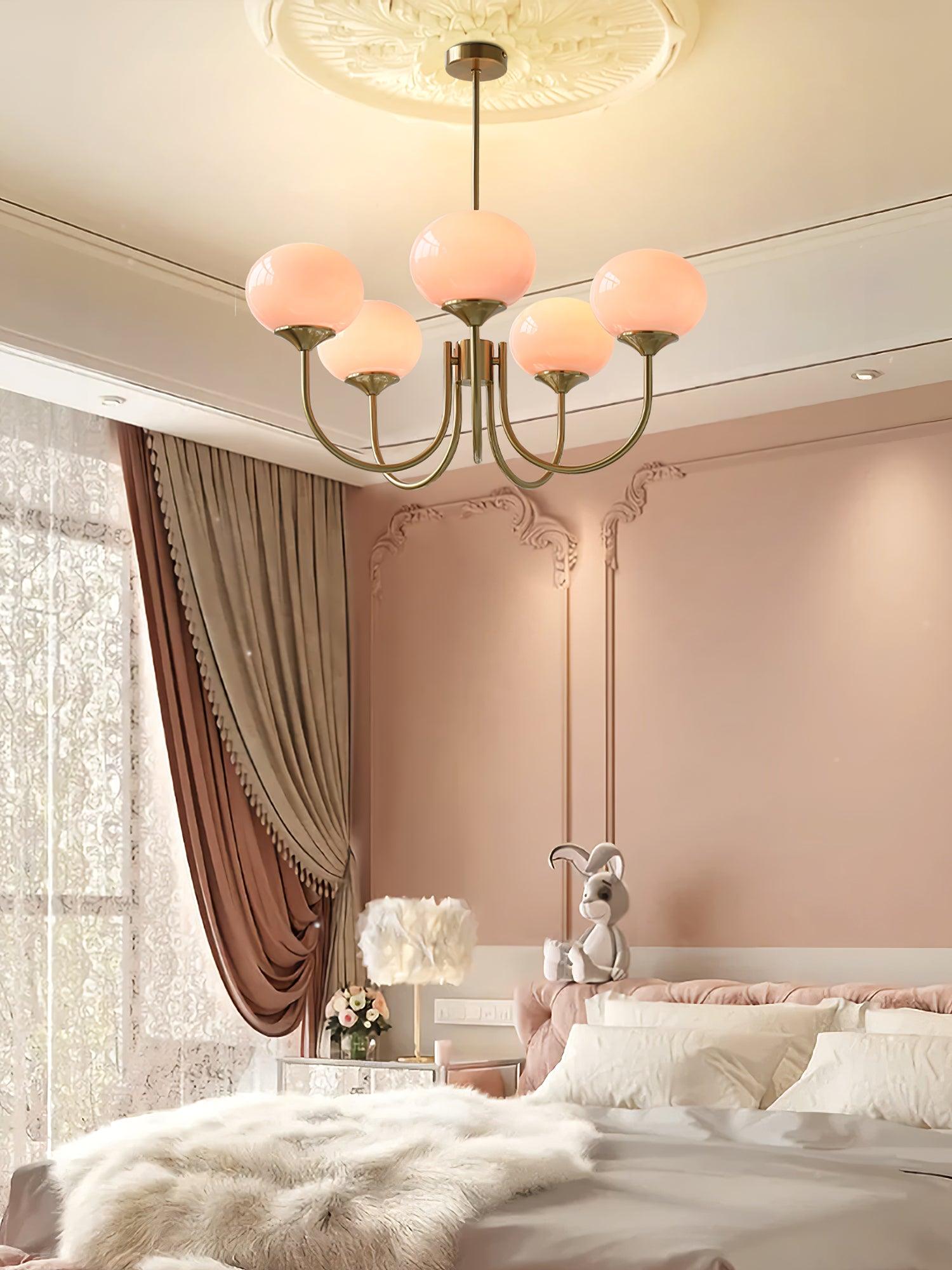 Marshmallow Glass Chandelier