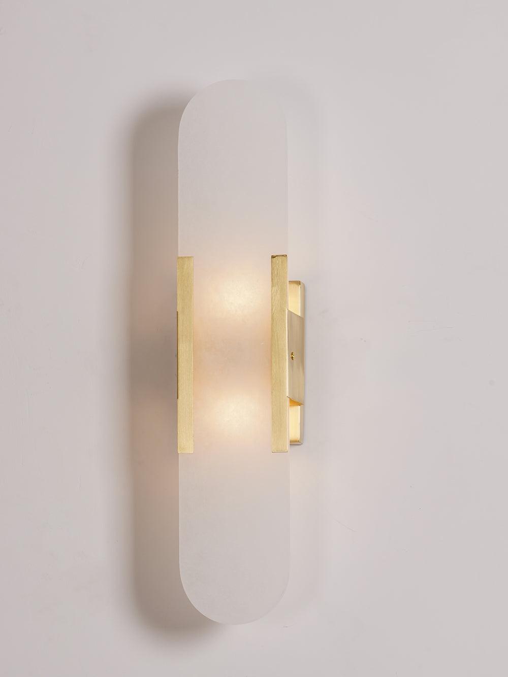 Alba Oblong Alabaster Wall Sconce