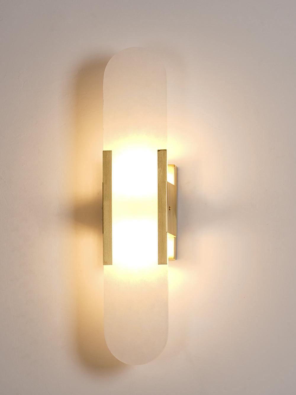 Alba Oblong Alabaster Wall Sconce