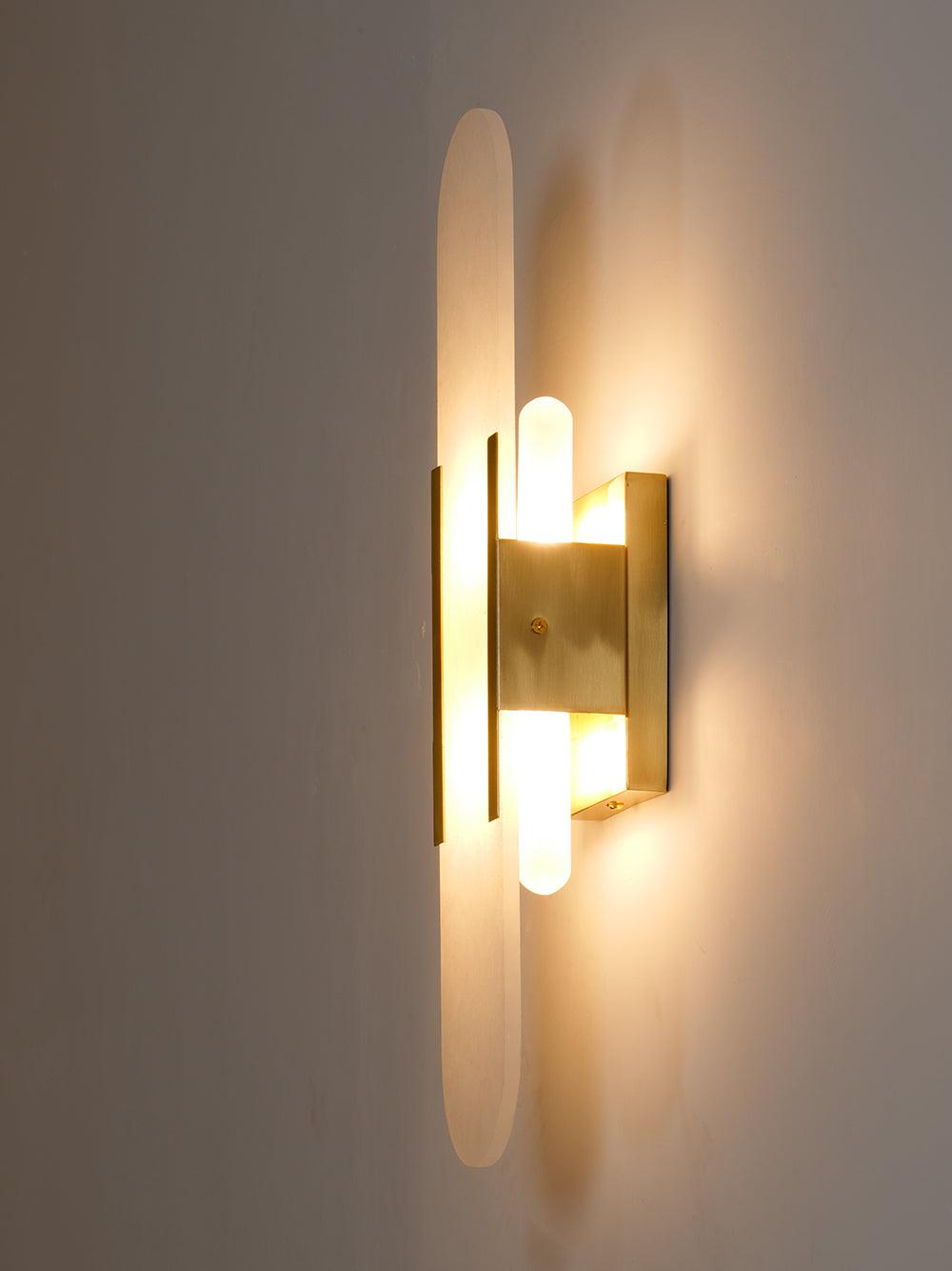 Alba Oblong Alabaster Wall Sconce