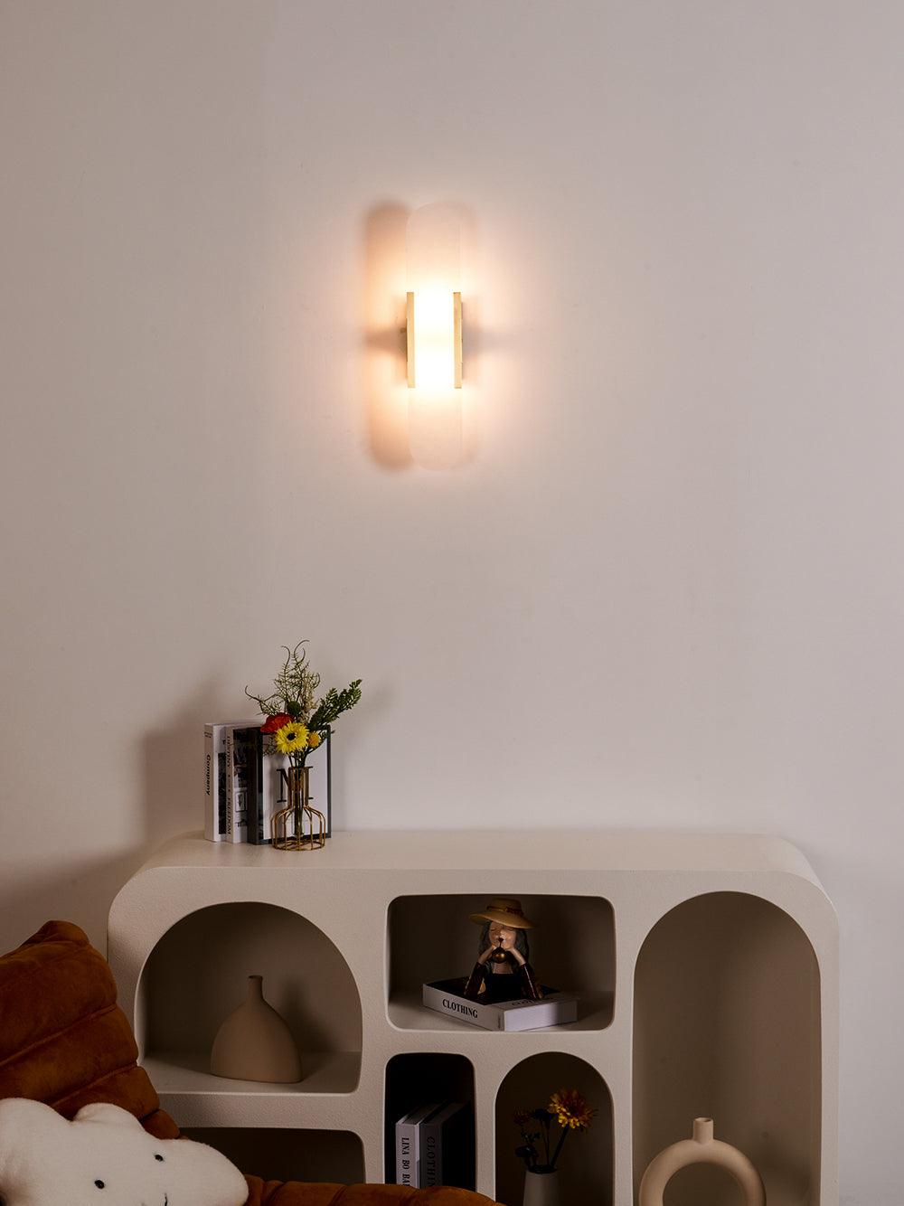 Alba Oblong Alabaster Wall Sconce