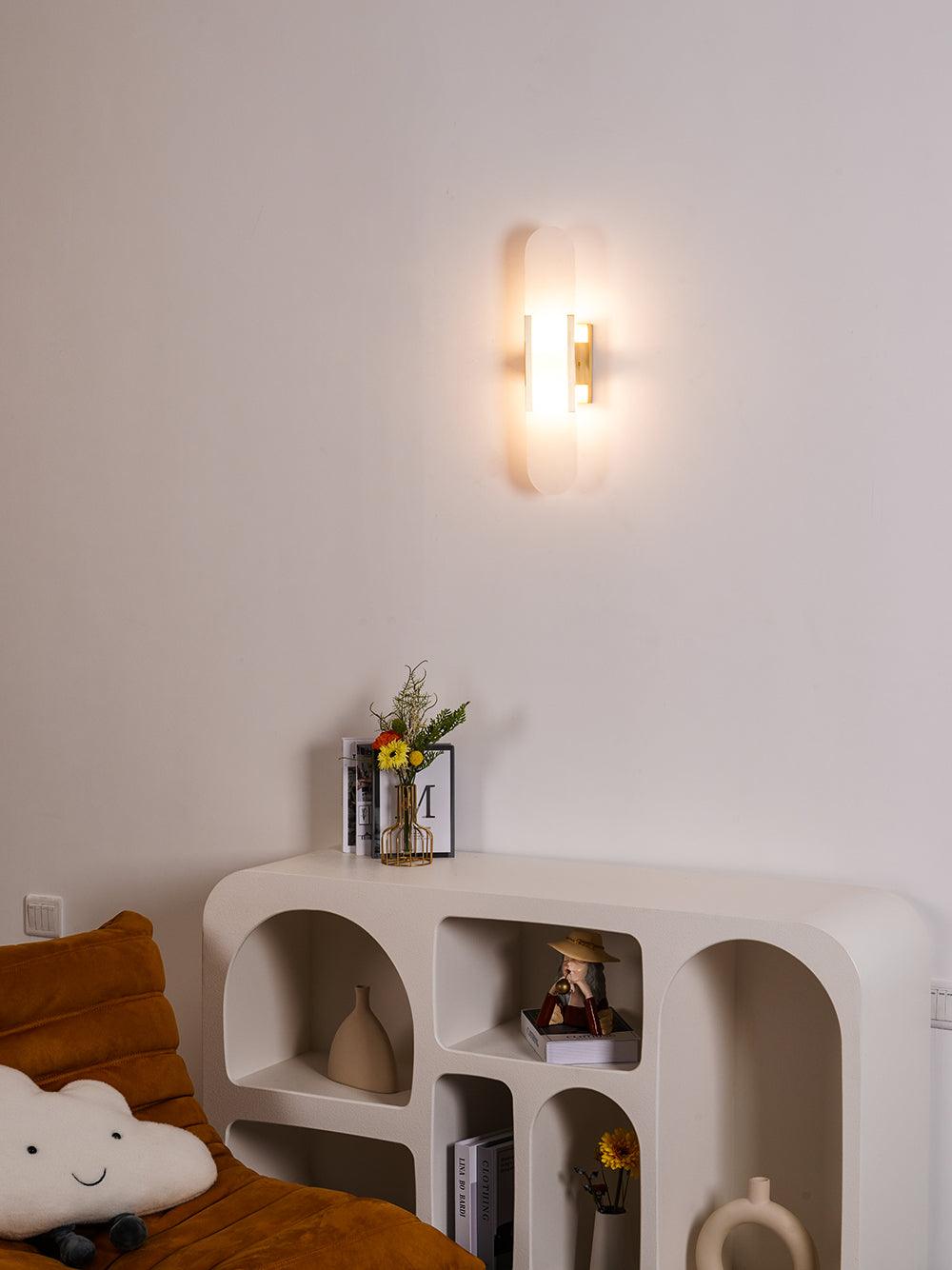 Alba Oblong Alabaster Wall Sconce