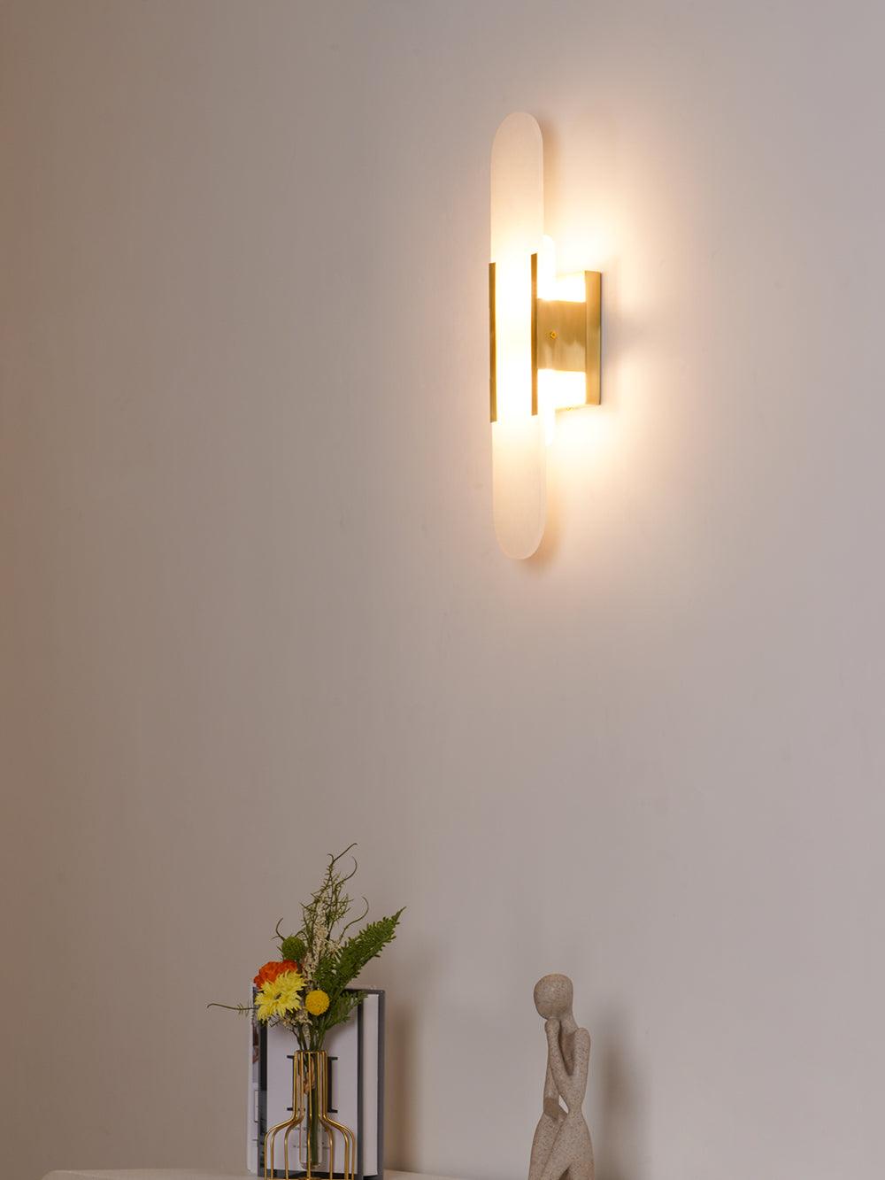 Alba Oblong Alabaster Wall Sconce