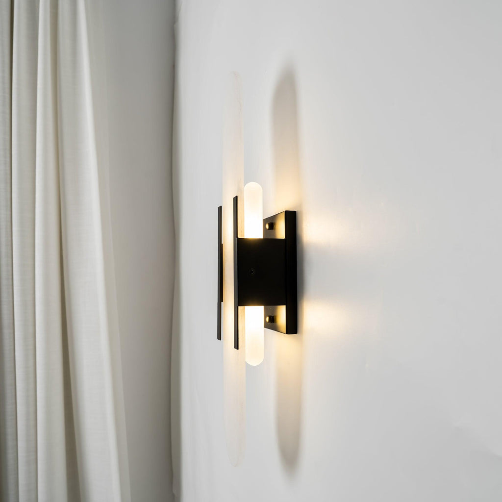 Alba Oblong Alabaster Wall Sconce