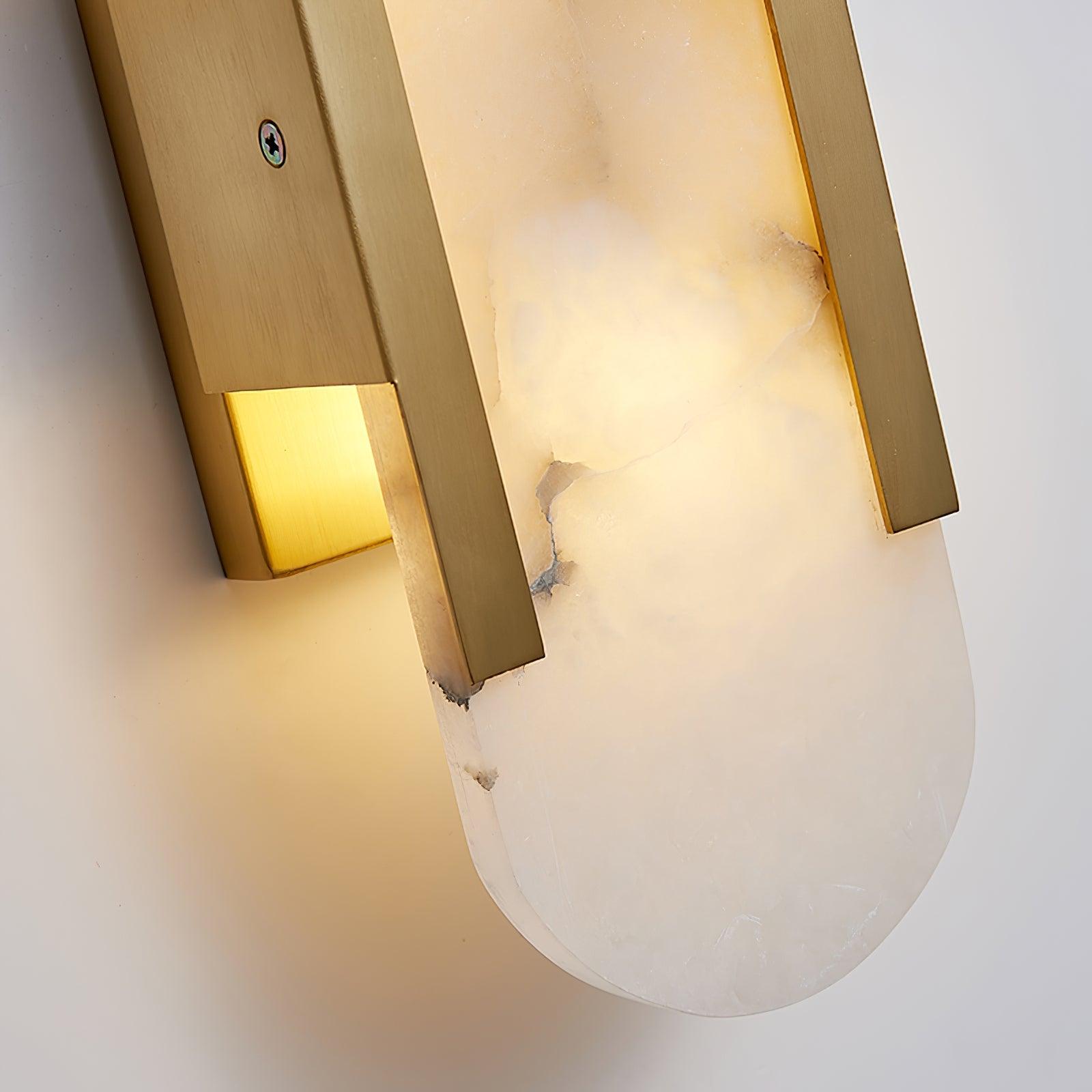 Alba Oblong Alabaster Wall Sconce