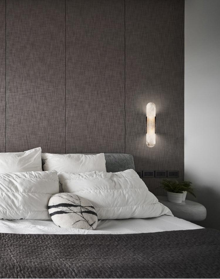 Alba Oblong Alabaster Wall Sconce