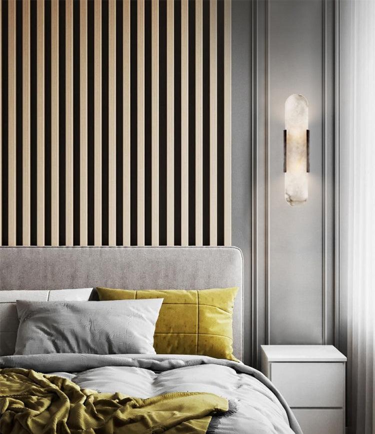 Alba Oblong Alabaster Wall Sconce