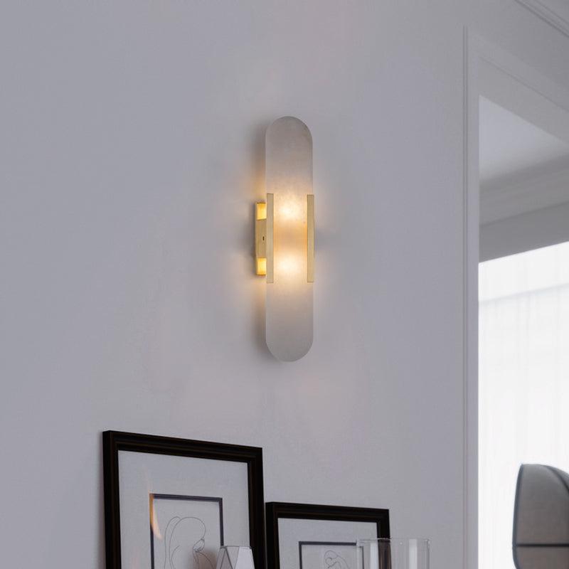 Alba Oblong Alabaster Wall Sconce