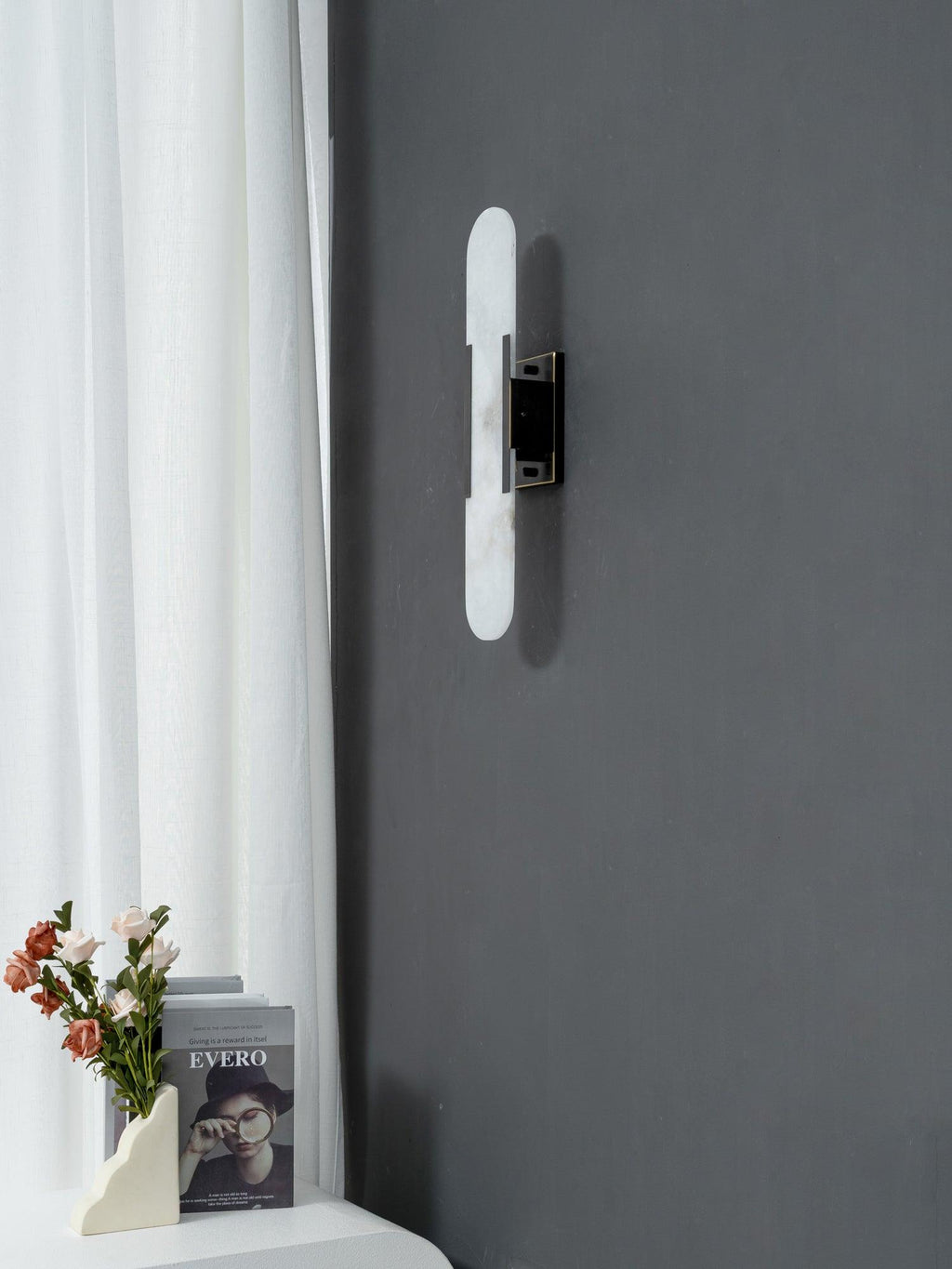 Alba Oblong Alabaster Wall Sconce