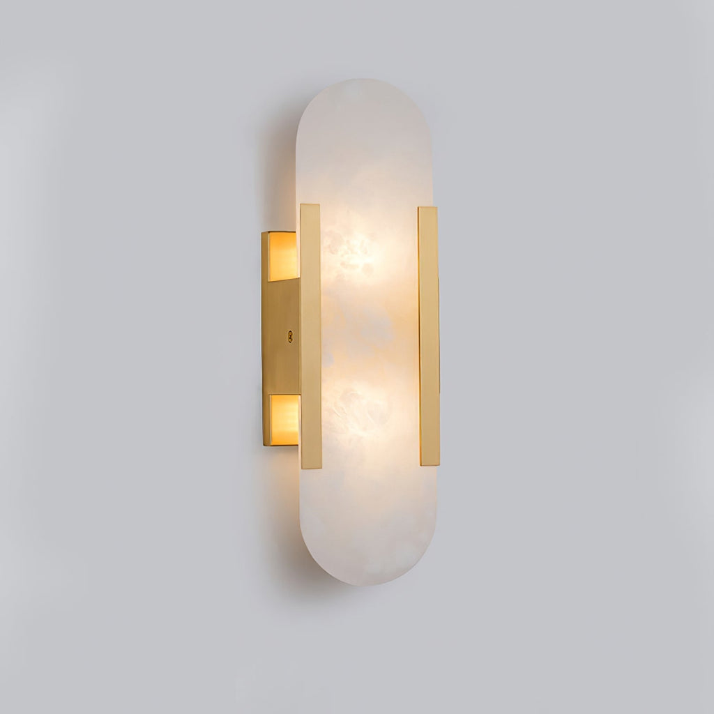 Alba Oblong Alabaster Wall Sconce