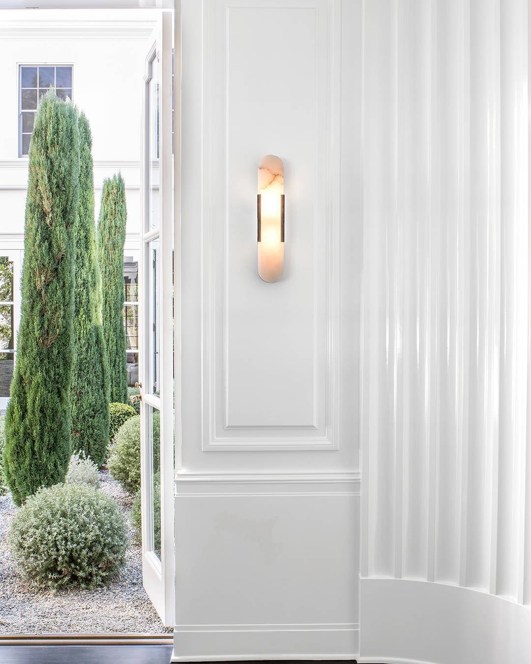 Alba Oblong Alabaster Wall Sconce