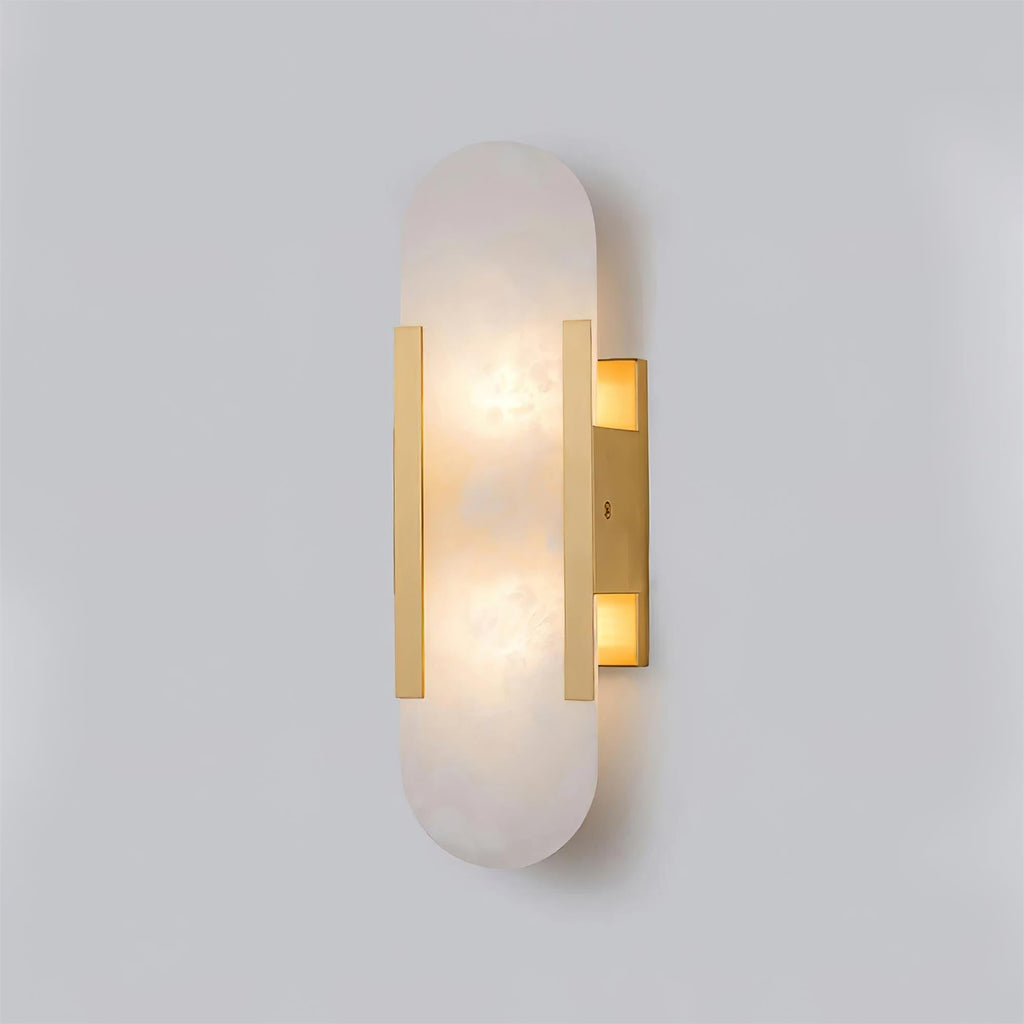 Alba Oblong Alabaster Wall Sconce