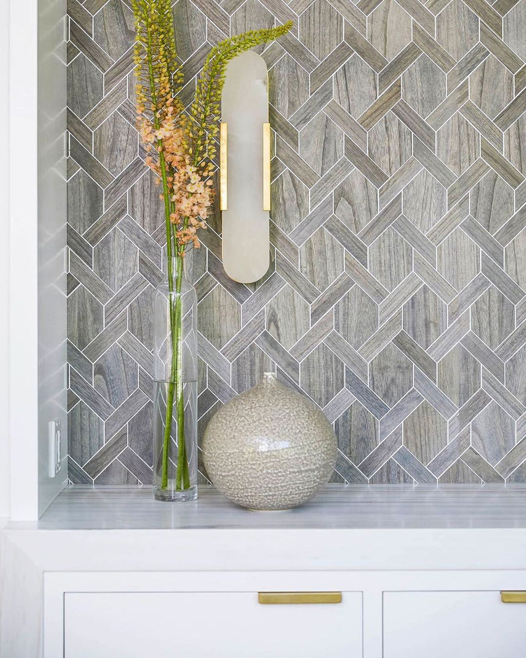 Alba Oblong Alabaster Wall Sconce