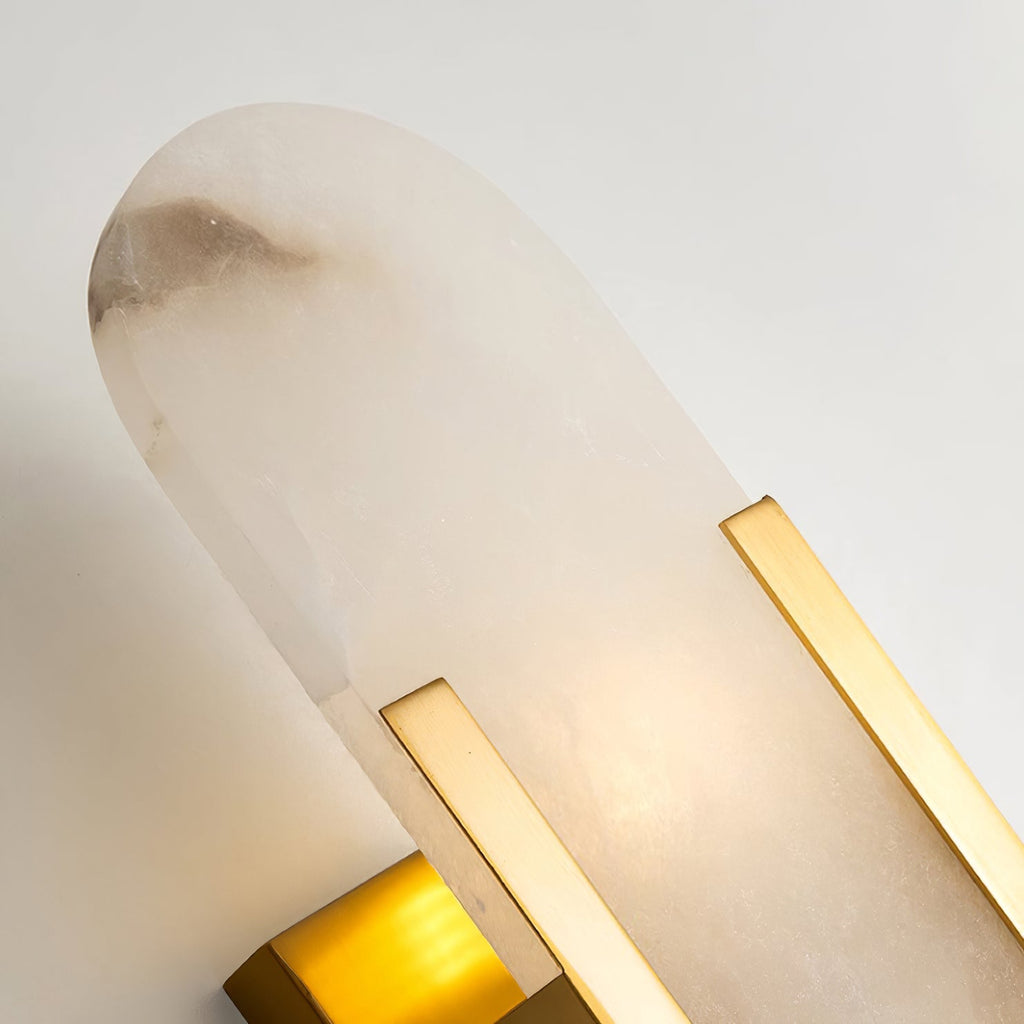 Alba Oblong Alabaster Wall Sconce