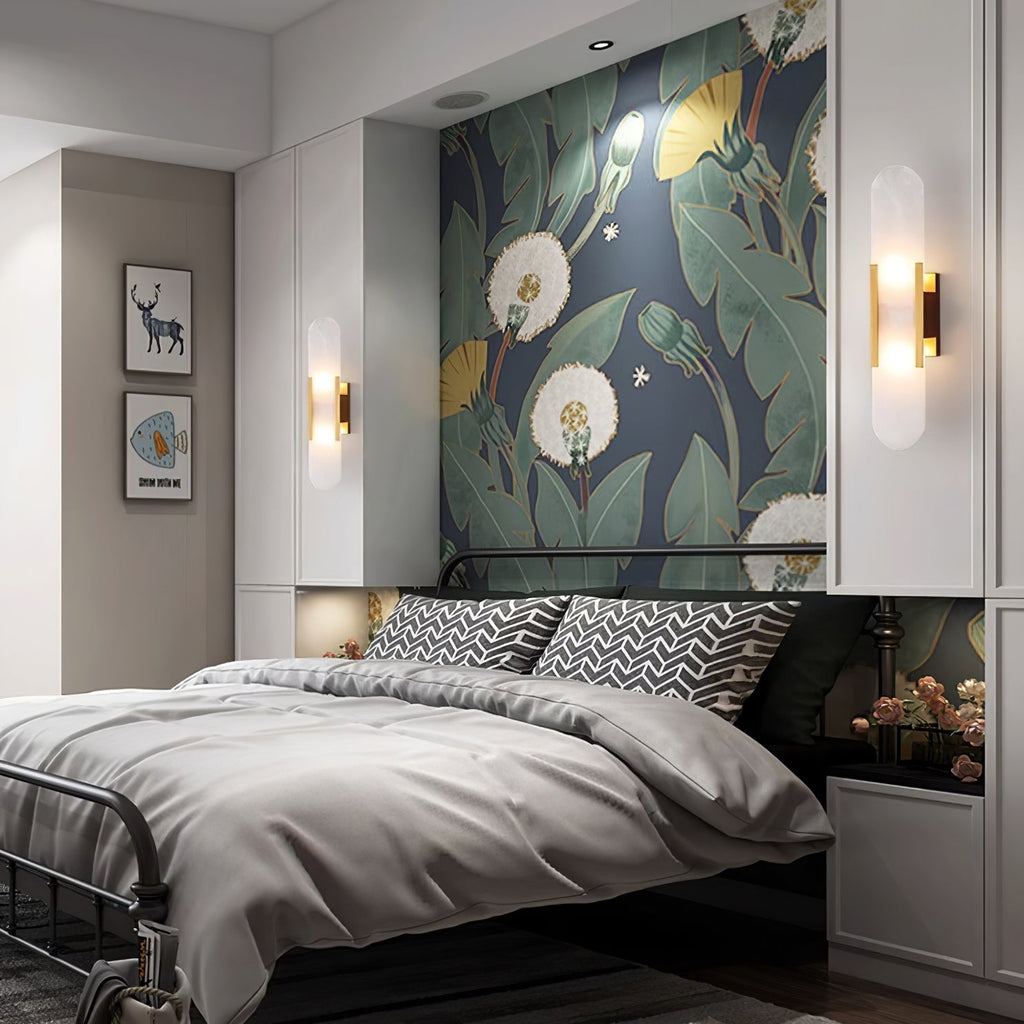Alba Oblong Alabaster Wall Sconce