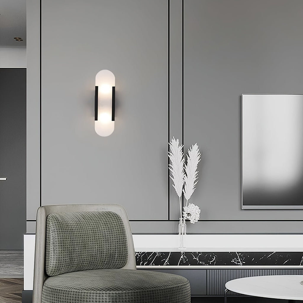 Alba Oblong Alabaster Wall Sconce