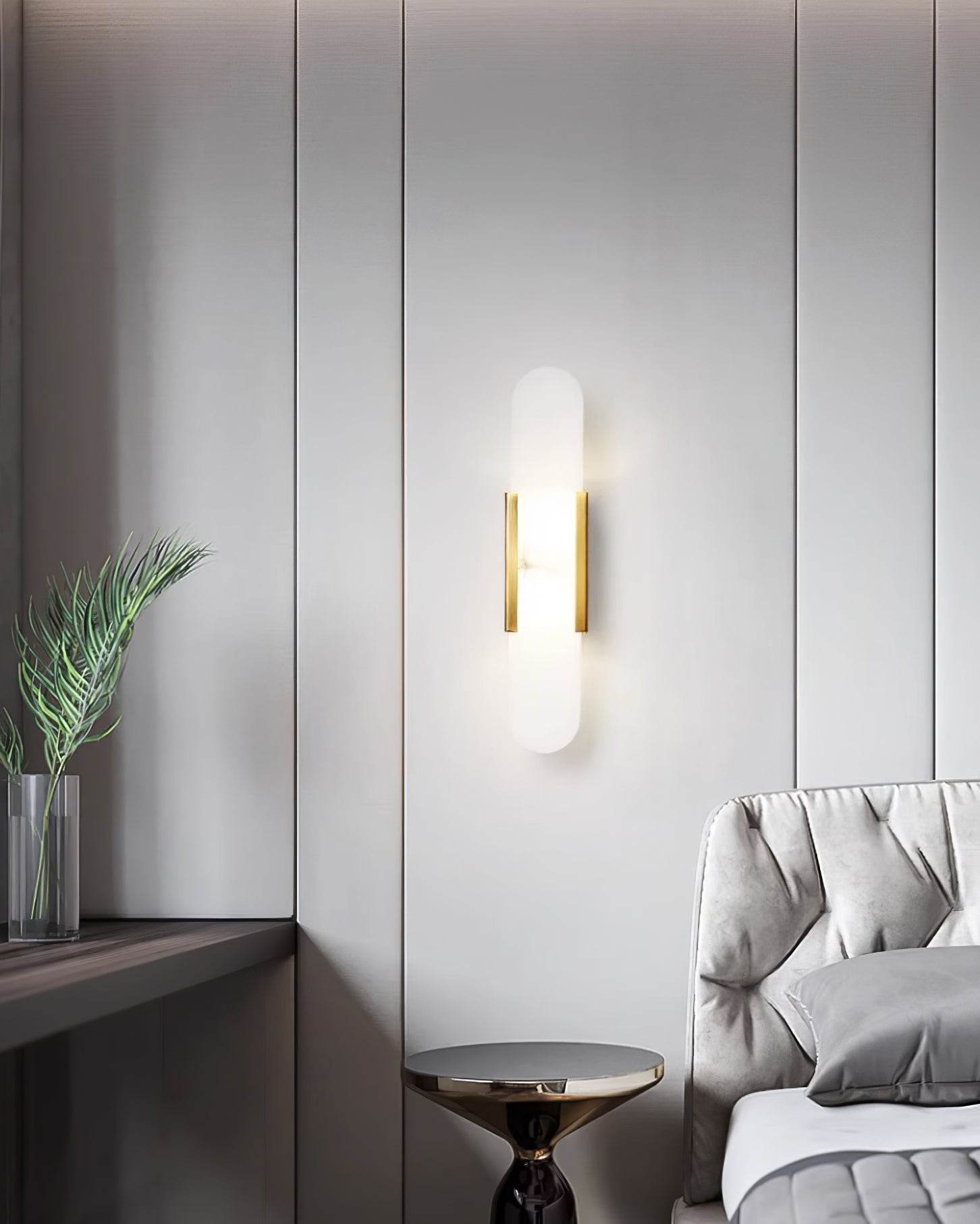 Alba Oblong Alabaster Wall Sconce