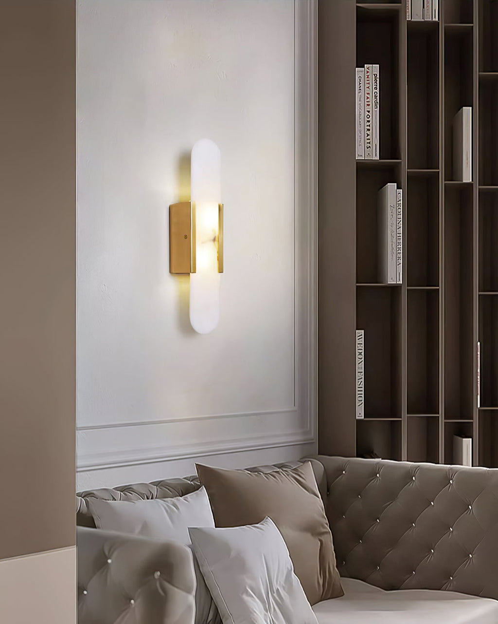 Alba Oblong Alabaster Wall Sconce