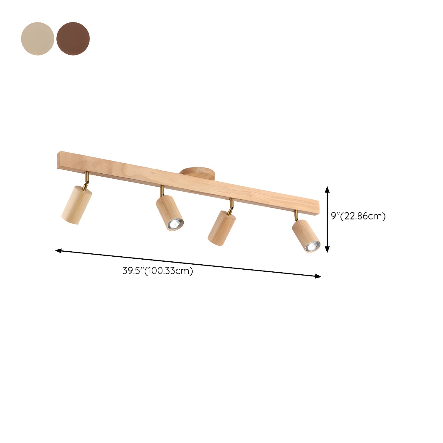 Beam Natural Wood Spotlight