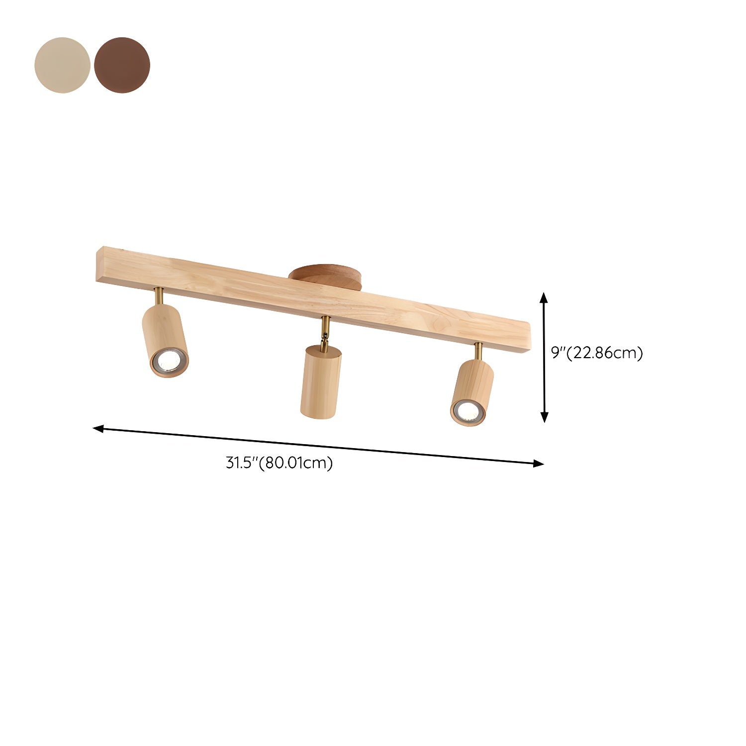 Beam Natural Wood Spotlight