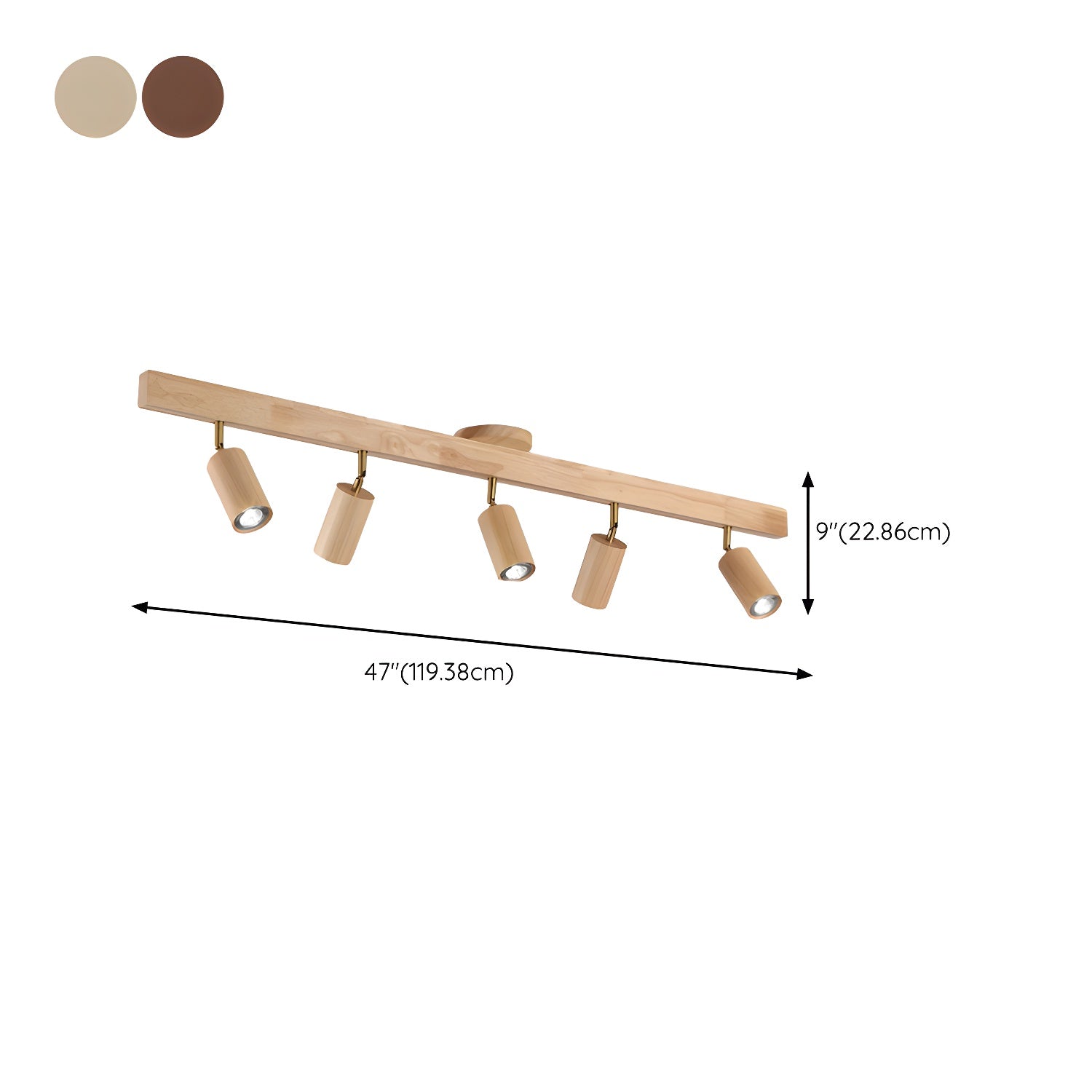 Beam Natural Wood Spotlight