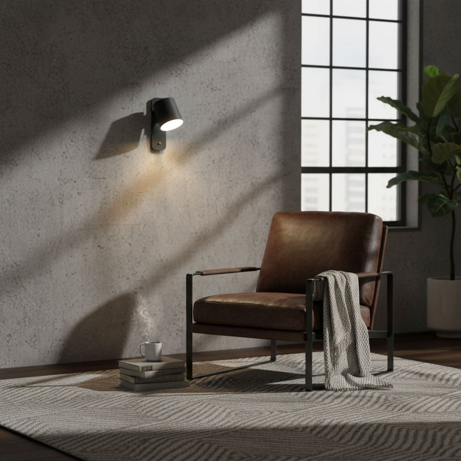 Cilindro Rotating Wall Lamp