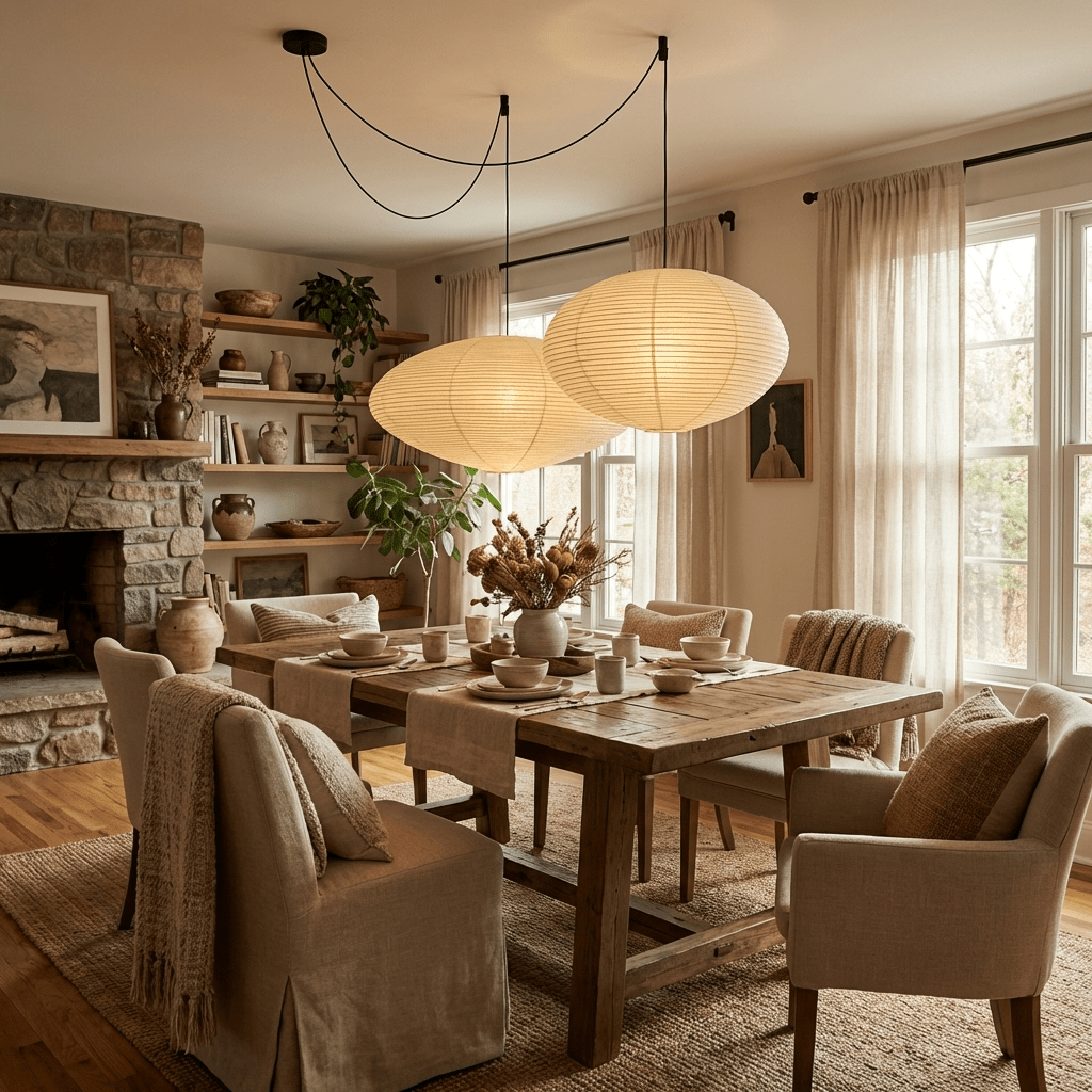 Washi Paper Pendant Light