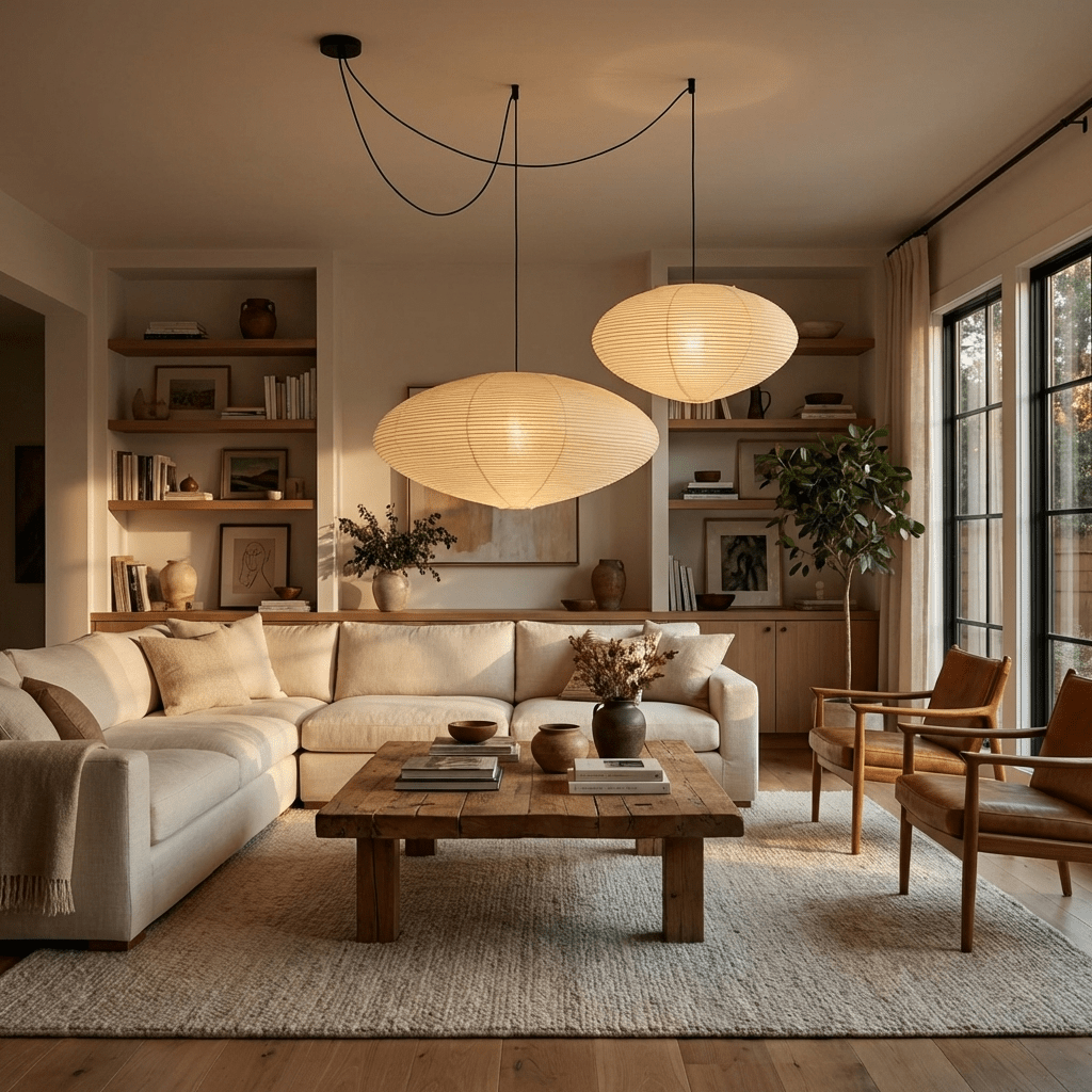 Washi Paper Pendant Light