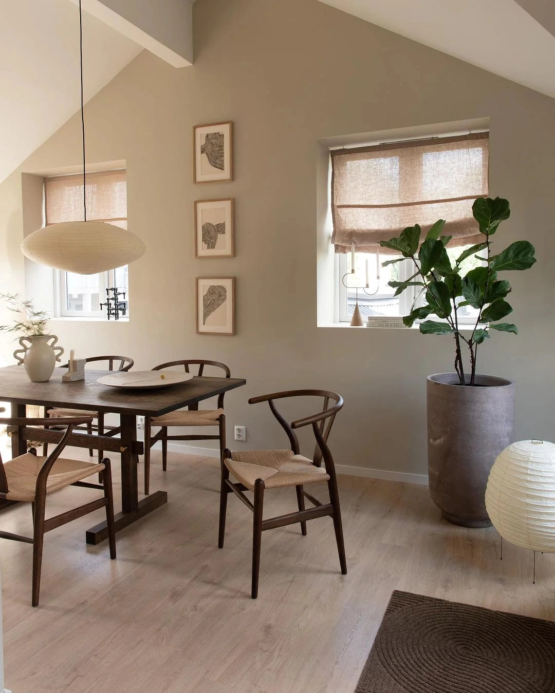 Washi Paper Pendant Light