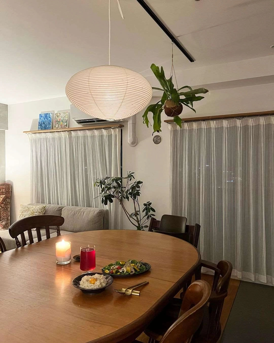 Washi Paper Pendant Light