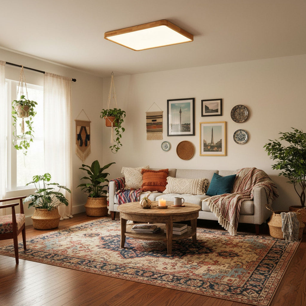 Geo Wooden Ceiling Light