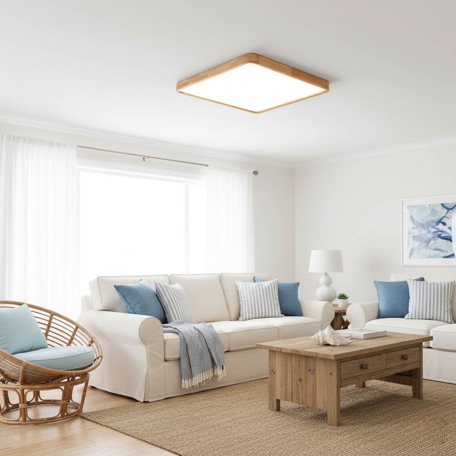 Geo Wooden Ceiling Light