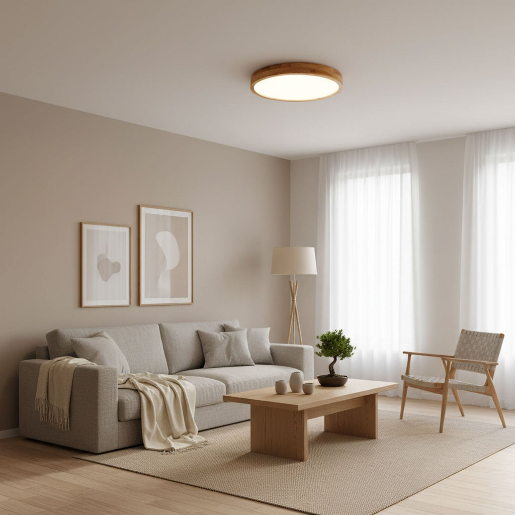 Geo Wooden Ceiling Light