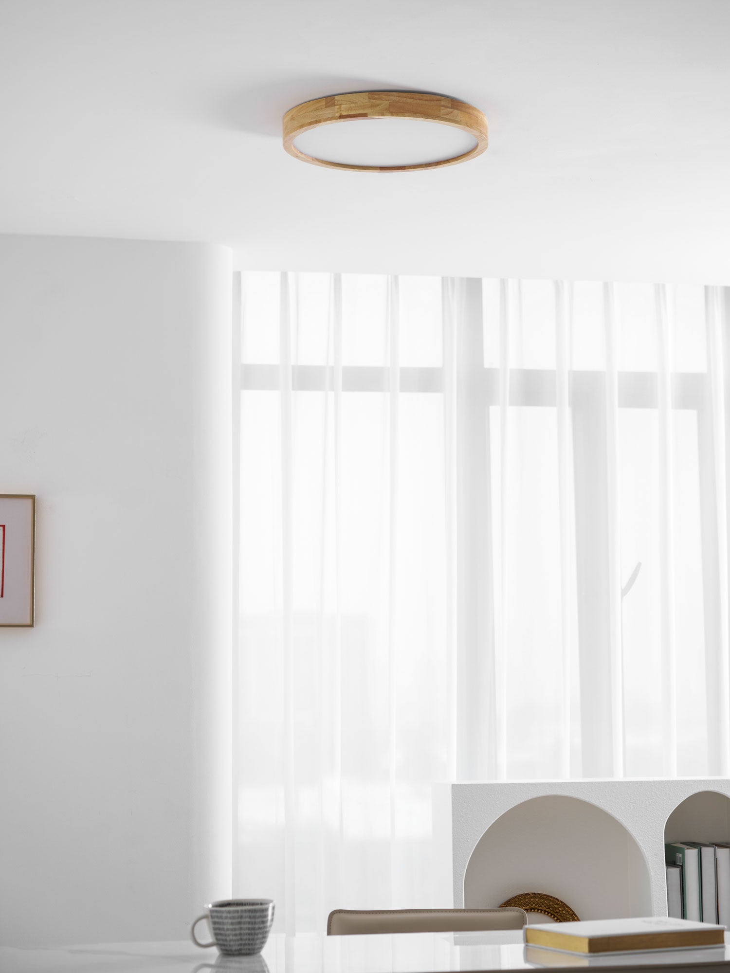 Geo Wooden Ceiling Light