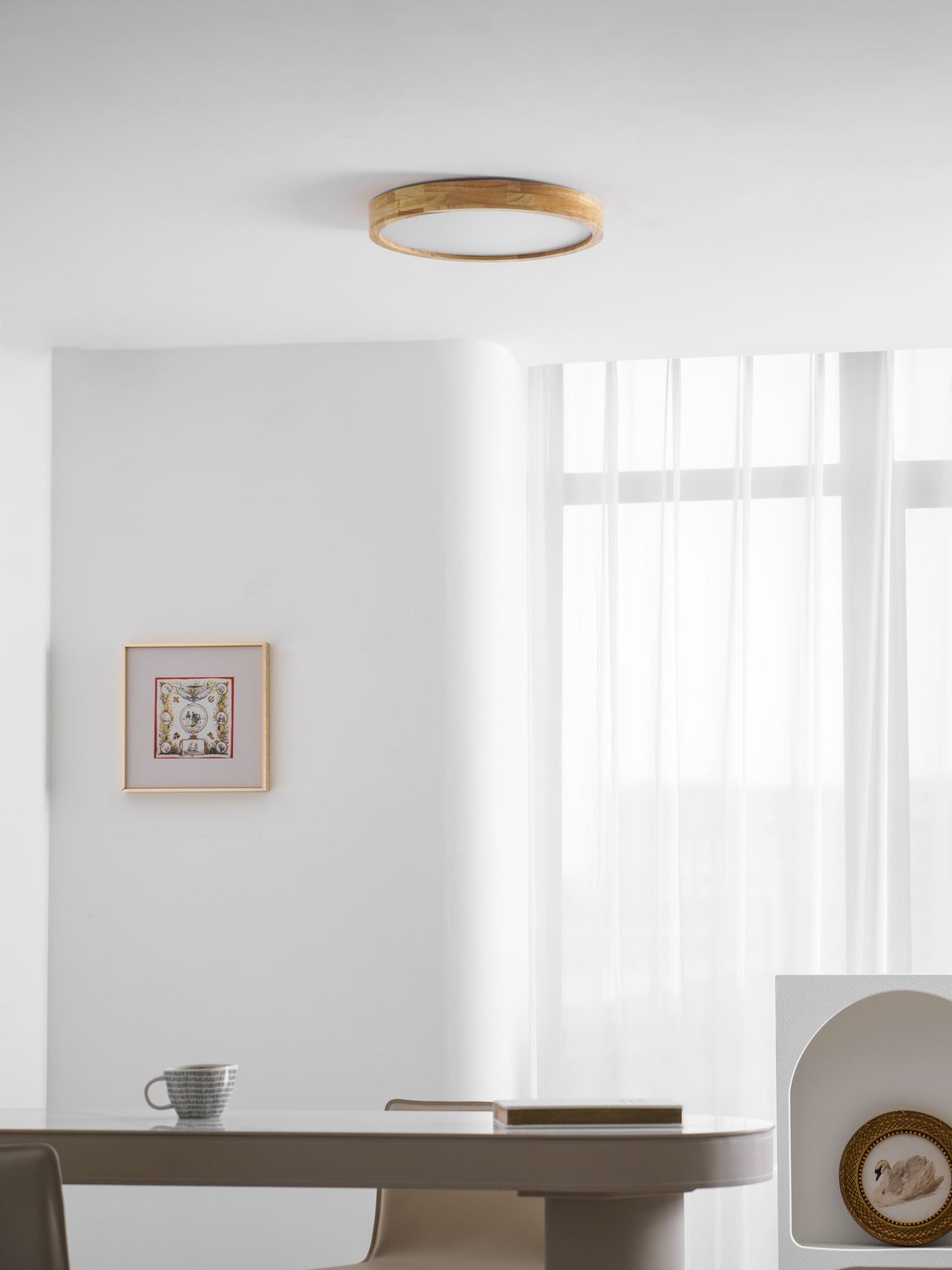 Geo Wooden Ceiling Light