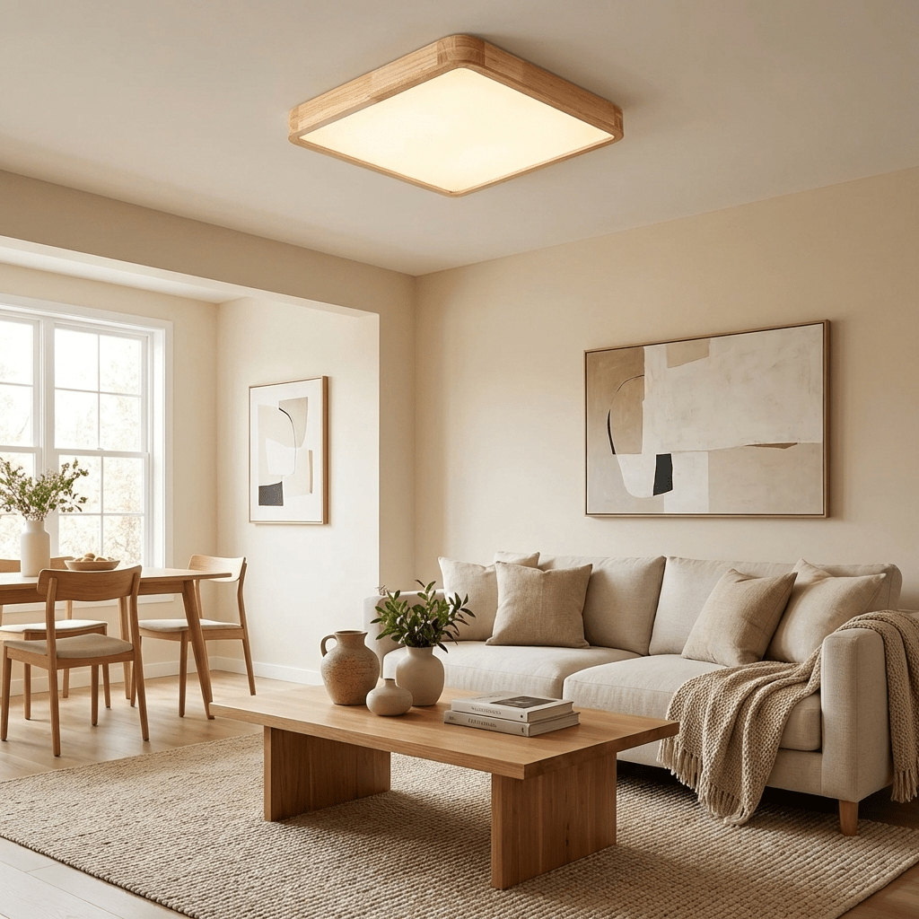 Geo Wooden Ceiling Light
