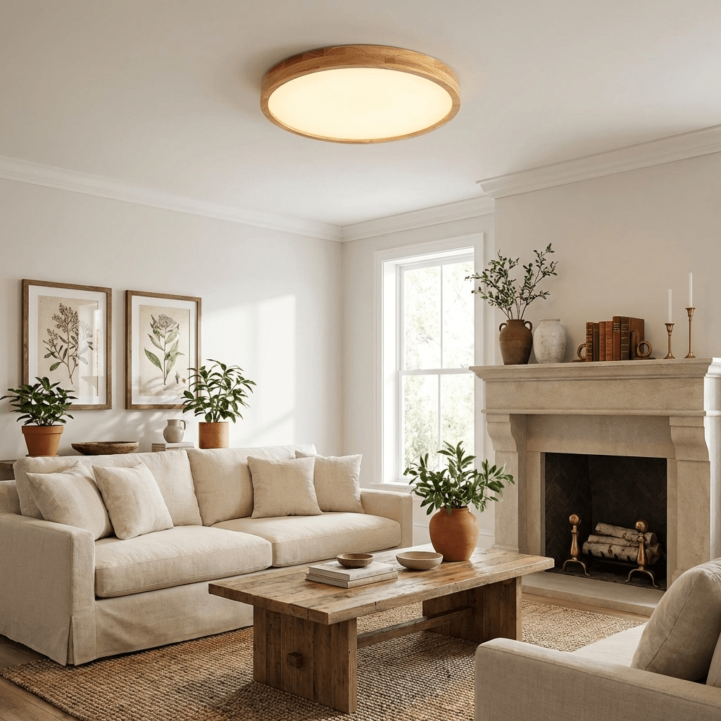 Geo Wooden Ceiling Light