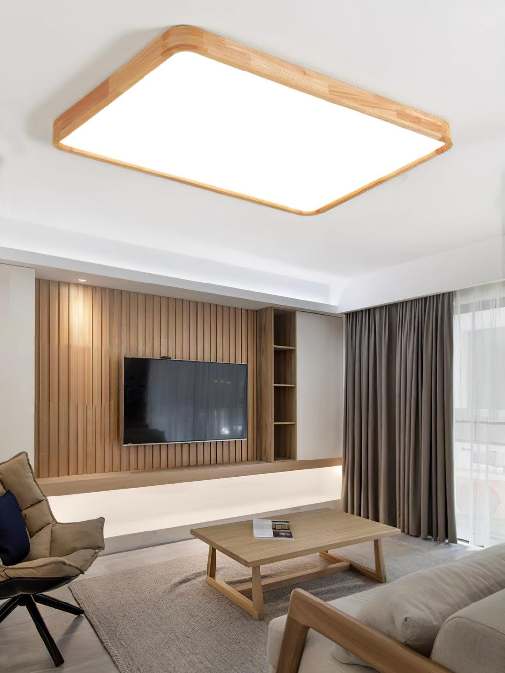 Geo Wooden Ceiling Light