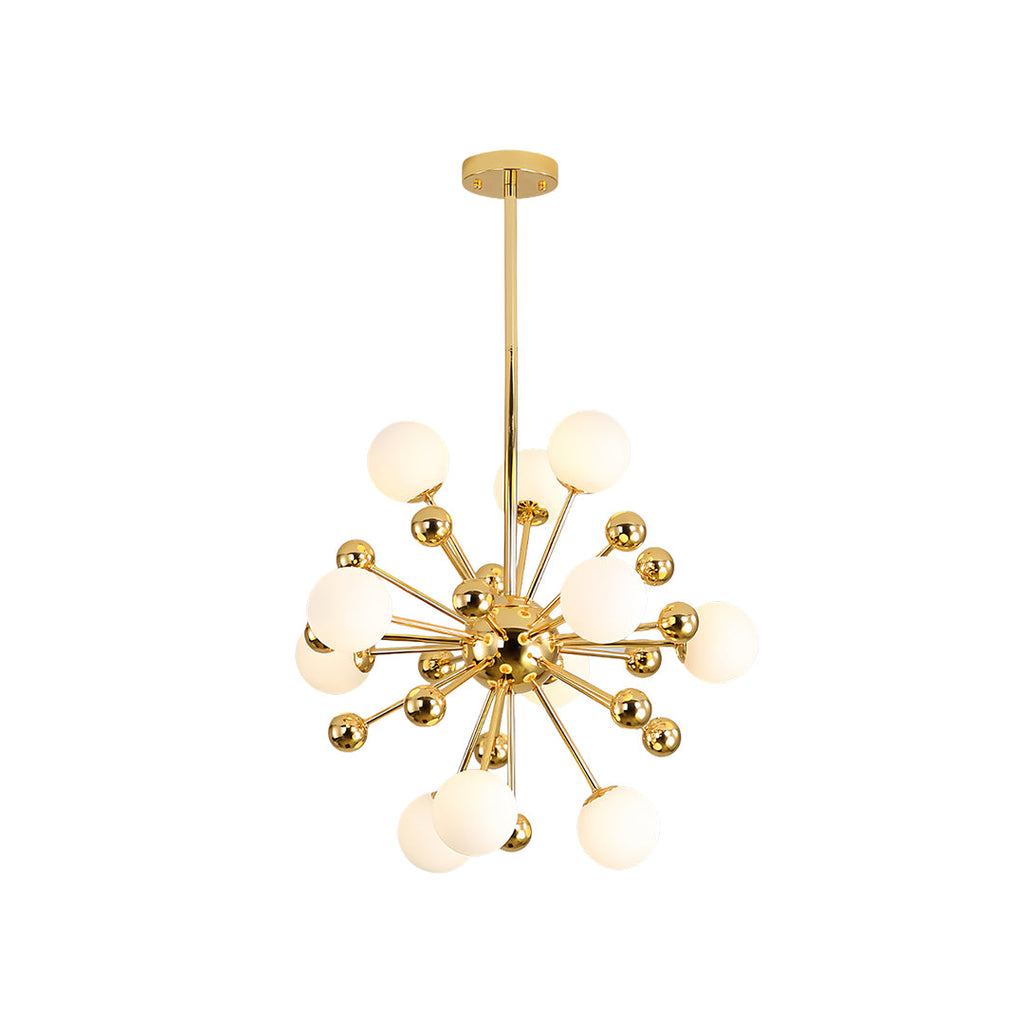 12 Light Sputnik Chandelier Nordic Style Gold Iron LED Ceiling Light