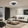 12.2 in. Low Profile 7 Blades LED Flush Mount Ceiling Fan