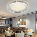 16'' Rounded Antique Painted Metal Crystal LED Modern Ceiling Lights