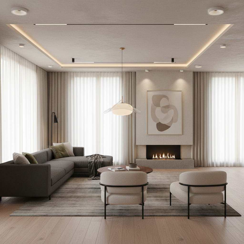 2 PCS Ceiling Spotlights Ultra-Thin Adjustable Angle LED Light