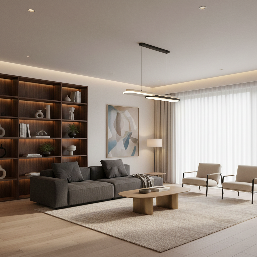 2 Rectangle Flush Mount Ceiling Light Minimalist LED Light