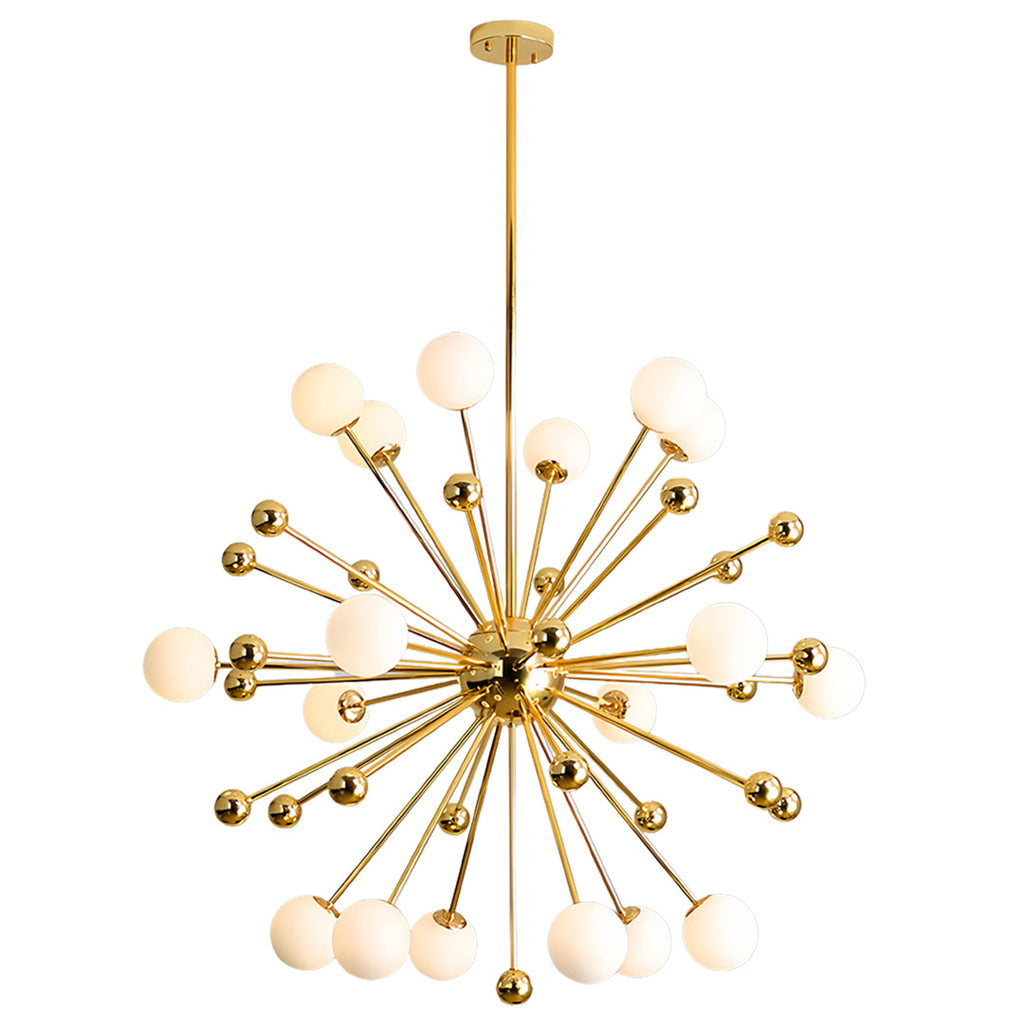 12 Light Sputnik Chandelier Nordic Style Gold Iron LED Ceiling Light